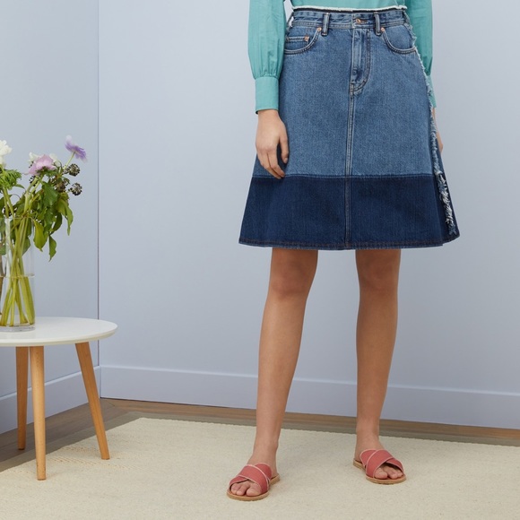 acne studios denim skirt